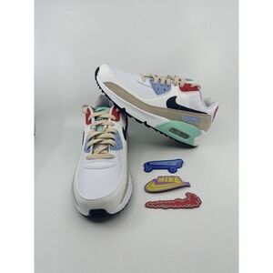 Nike Air Max 90 LTR SE "Patches" Shoes White-Sanddrift DZ2888-100 Size 6.5y